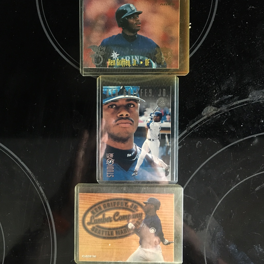 3 Ken Griffey Junior Cards